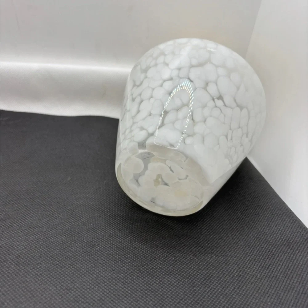 Elegant White and Gold Home Accent Vase